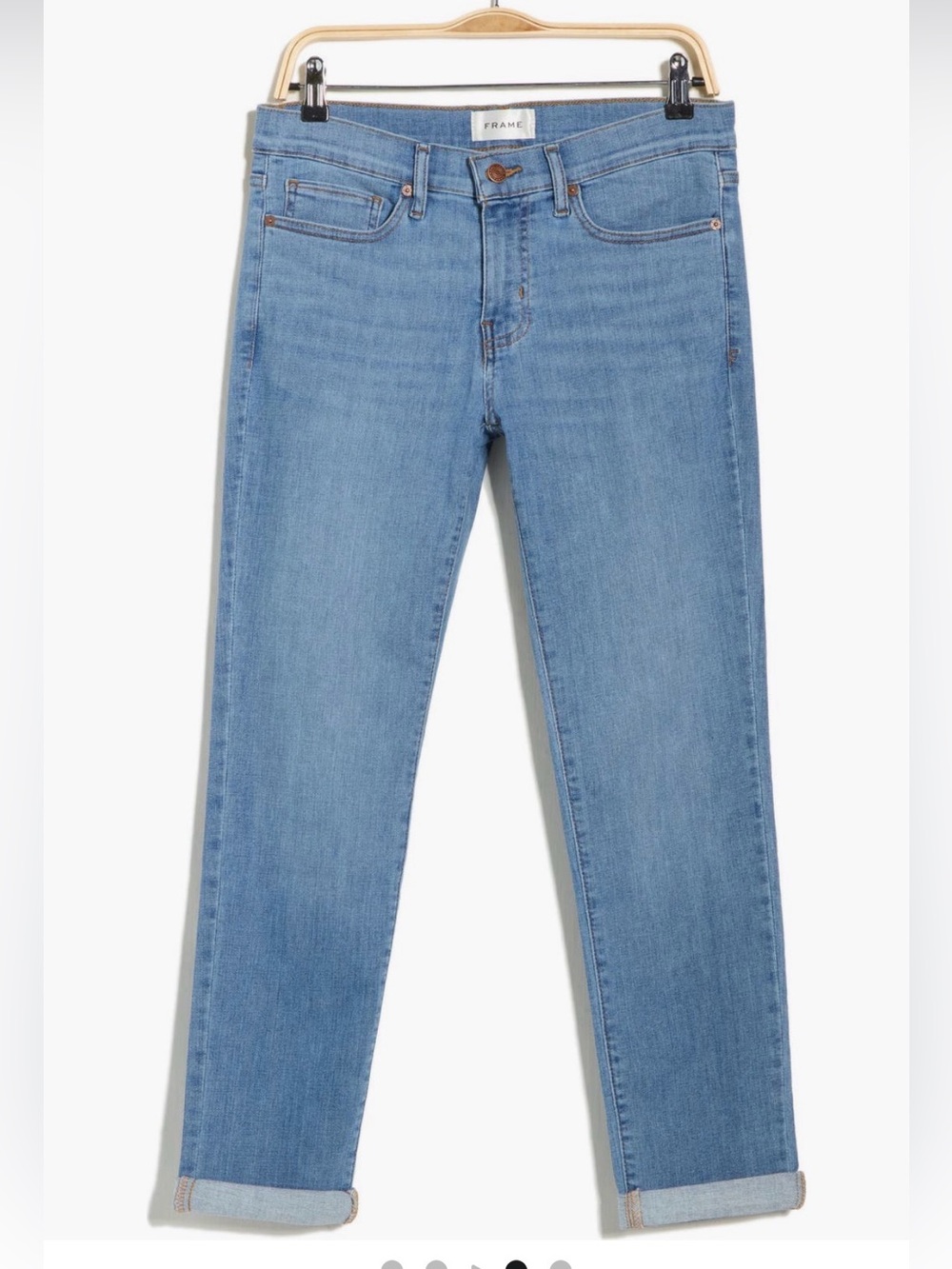 Frame Le Garçon Boyfriend Denim Blue Jeans, Size 28